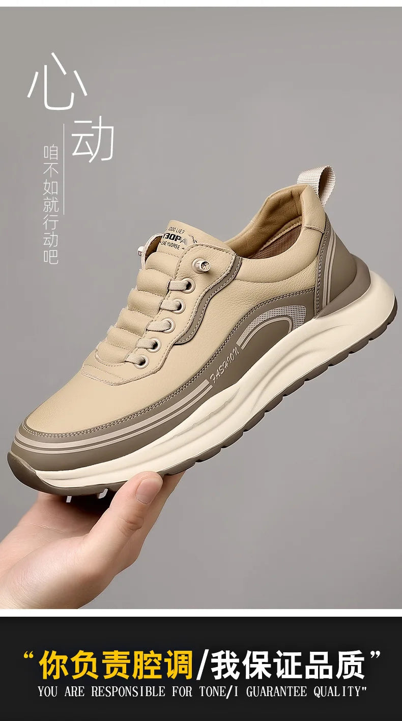 Scarpe Da Uomo Slip On In Pelle Impermeabili Antiscivolo Leggere Traspiranti Mocassini Casual Allingrosso