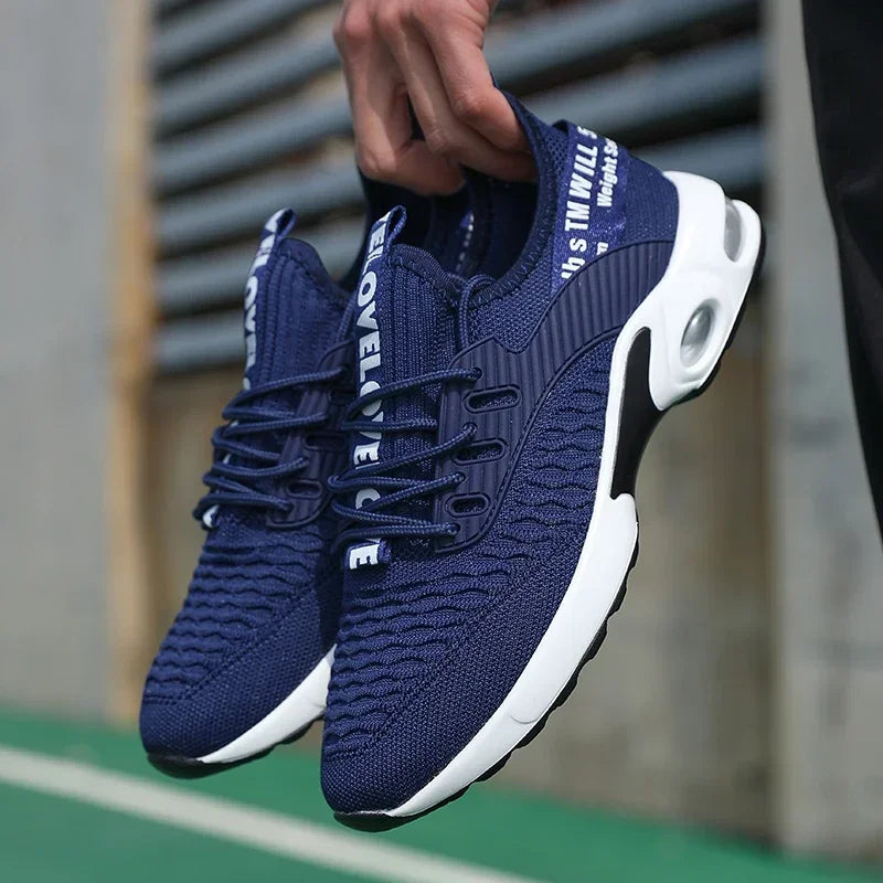 Scarpe sportive da uomo con suola spessa con design alla moda Scarpe comode e traspiranti Scarpe da trekking all'aperto Zapatillas Hombre De Segu