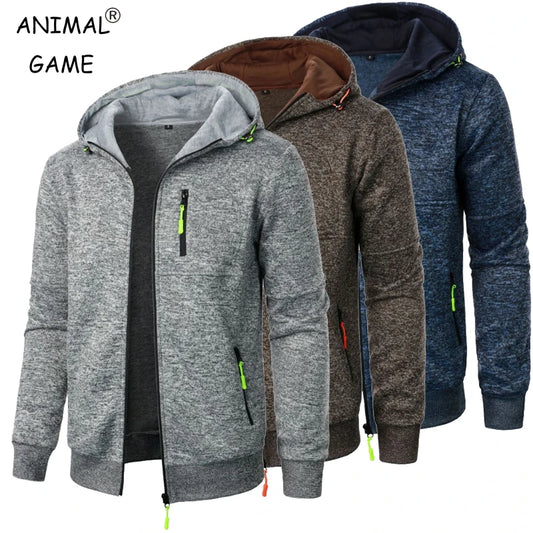 Felpa Da Uomo Con Cappuccio Oversize Cerniera Streetwear Maniche Lunghe Calda Giacca Invernale Da Esterno