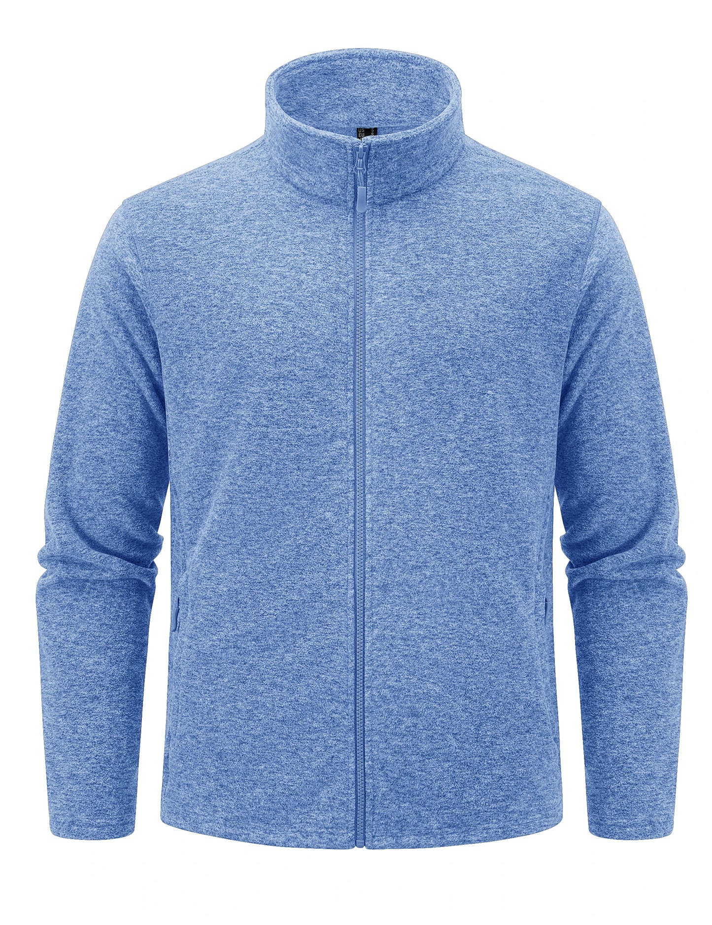 Giacche In Pile Leggere Uomo Con Colletto Alla Coreana Zip Intera Primaverile Sportiva Con Tasche Capispalla