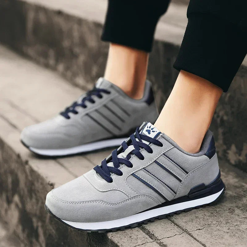 Scarpe Da Ginnastica Da Uomo In Pelle Di Alta Qualità Traspiranti Scarpe Casual Piatte 2022 Nuove