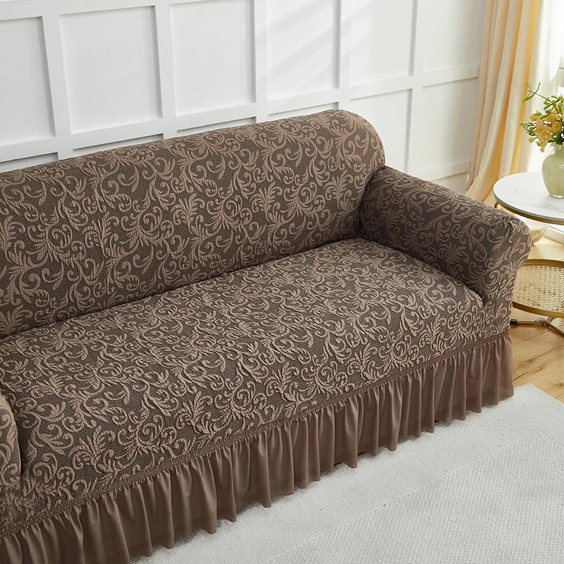 Fodera Divano A Fiori Stile Europeo Jacquard Copridivano Antiscivolo Protezione Per Mobili Soggiorno Decorazioni Casa