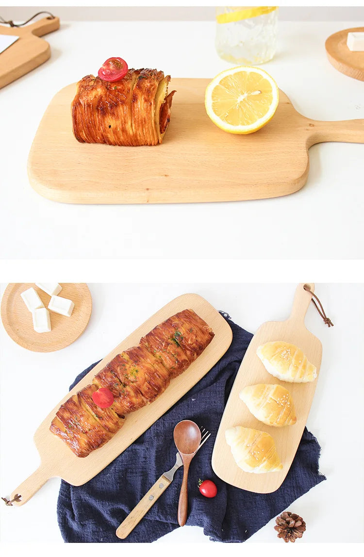 Tagliere In Legno Di Faggio Di Alta Qualità Per Cucina Tagliere Multiuso Per Pizza Pane Frutta Sushi Vassoio Sospeso
