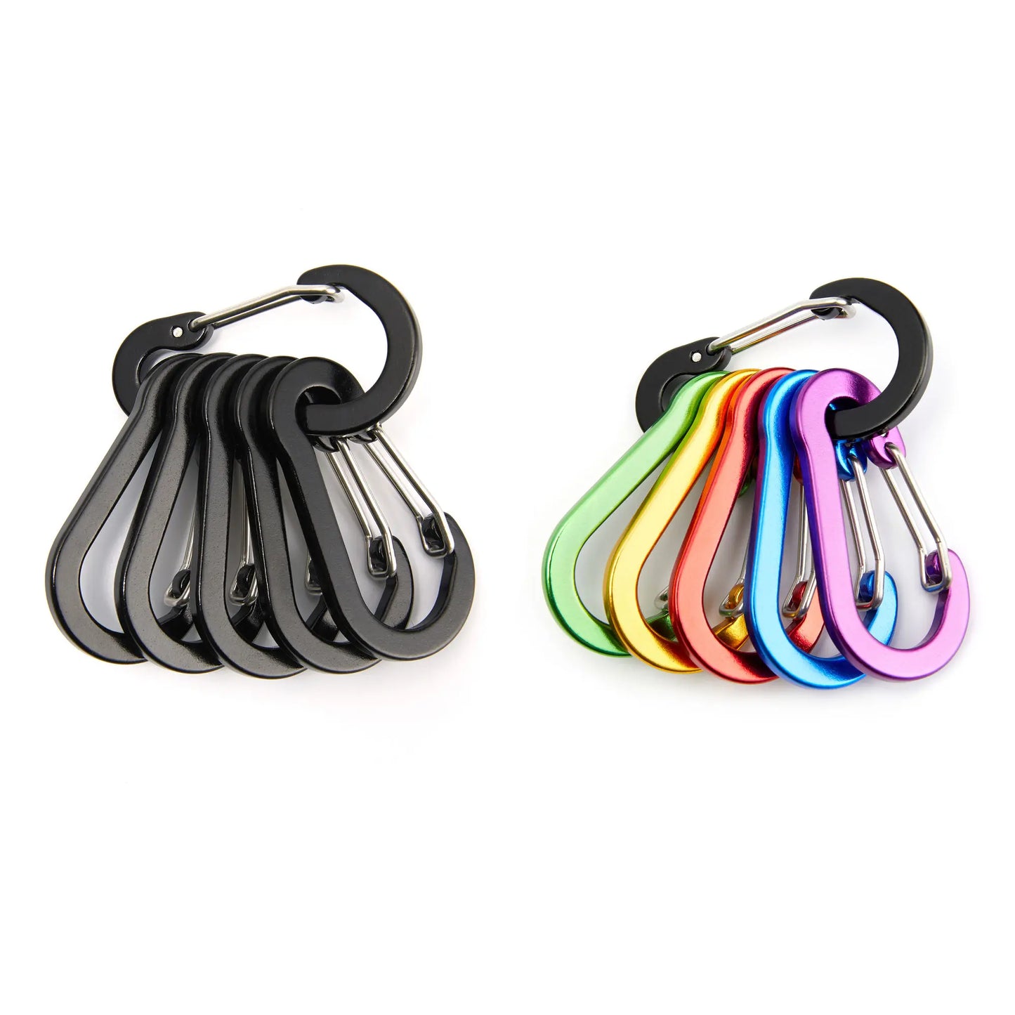 Moschettone Clip Set Sei Dodici Pezzi Turistico Piccoli Ganci Pesca All'aperto Campeggio Ciclismo Portachiavi Fibbie