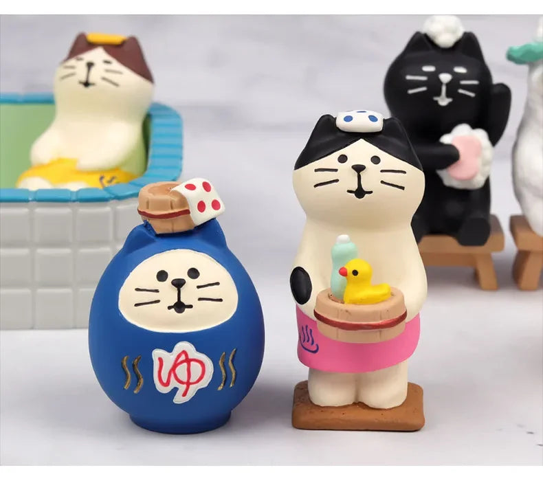 Gatto Limone In Resina Miniatura Pomelo Bath Series Decorazione Da Scrivania Regalo In Stile Giapponese Per Bambini 2024