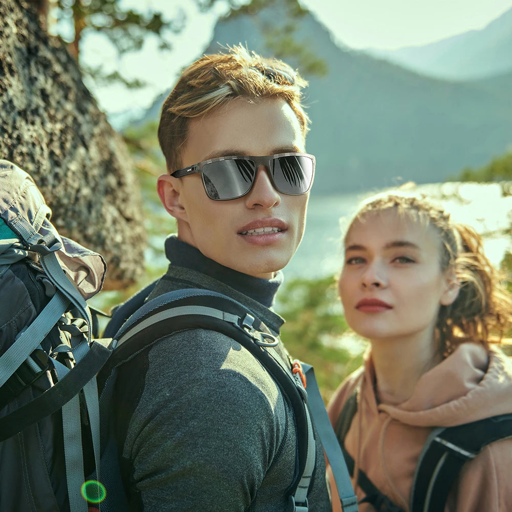 Occhiali Da Sole Sportivi Quadrati Polarizzati UV400 Unisex Per Uomo E Donna Ideali Per Escursionismo Confortevoli