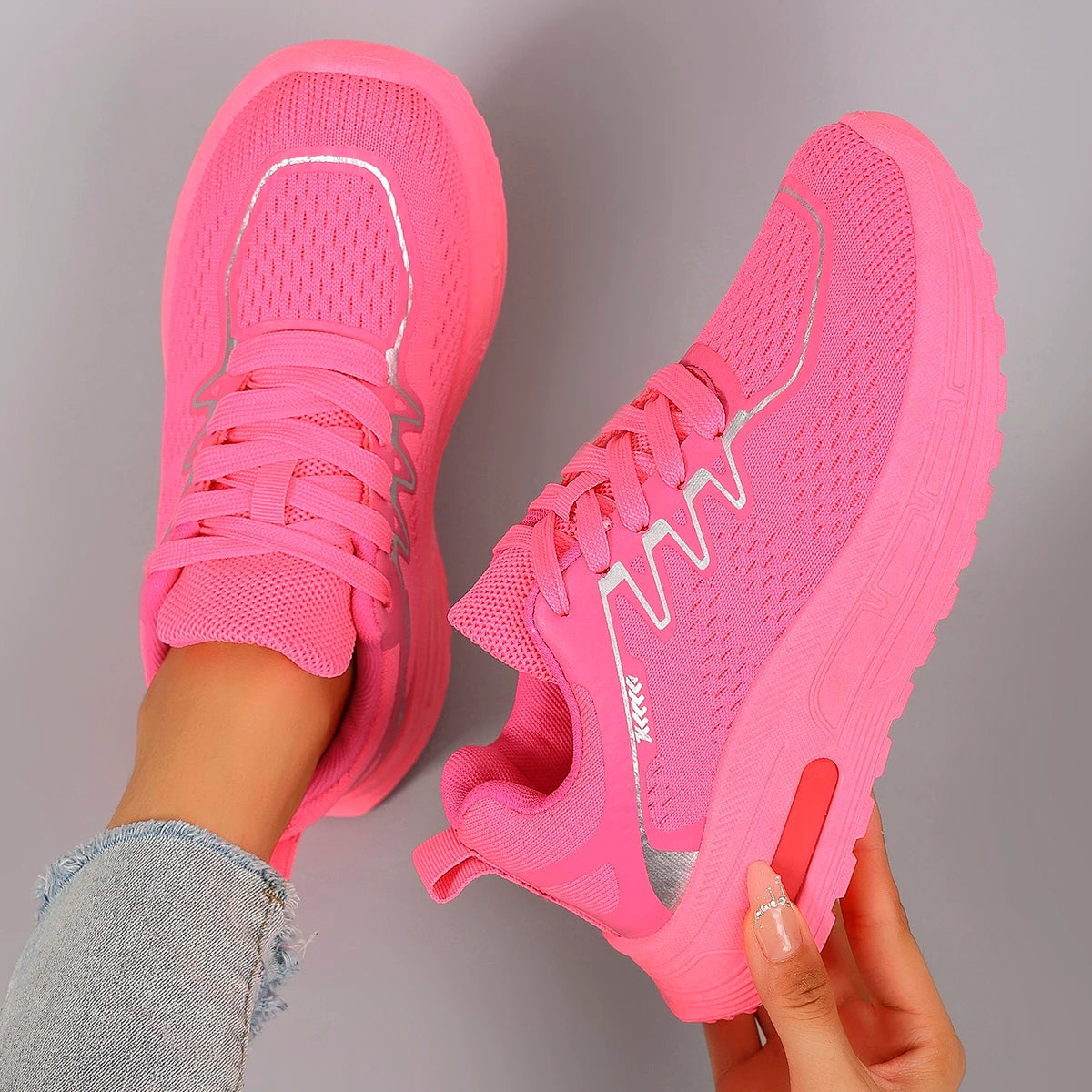 Scarpe Basse Da Donna In Mesh Traspirante Per Estate Scarpe Da Ginnastica Casual Spedizione Gratuita