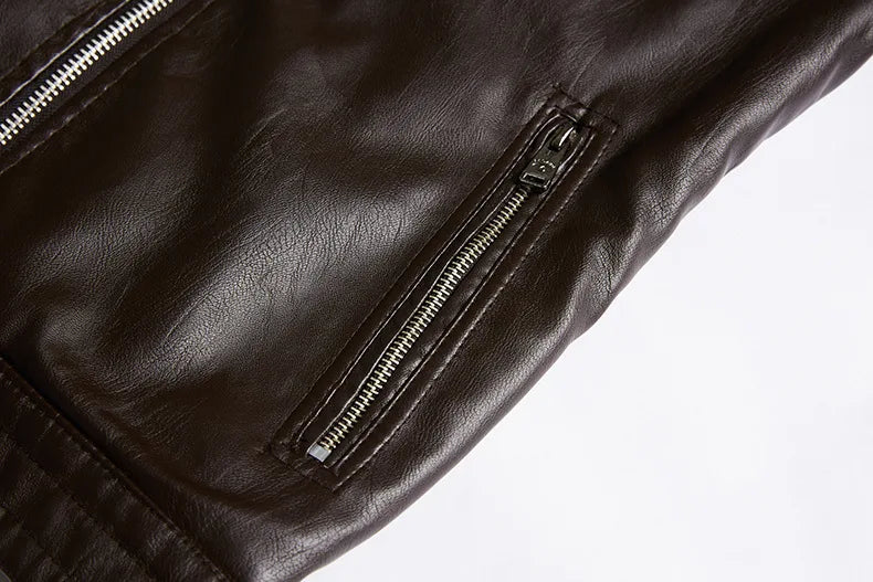 Giacca In Pelle Da Uomo Moto Blazer Streetwear Capispalla Moda Uomo Nuova Trend Esclusiva