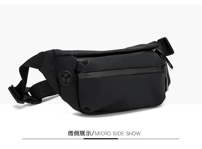 Impermeabile Borsa da Cintura Uomo Marsupio Esterno Tracolla Sportiva Per Viaggio e Attività all Aperto