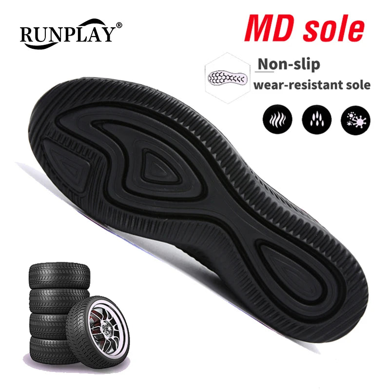 Scarpe Da Corsa Da Uomo Leggere Traspiranti Sneakers Sportive Per Jogging E Passeggio In Mesh Con Lacci Comode