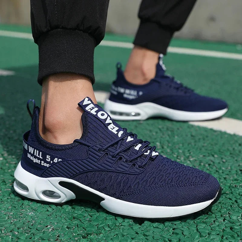 Scarpe sportive da uomo con suola spessa con design alla moda Scarpe comode e traspiranti Scarpe da trekking all'aperto Zapatillas Hombre De Segu