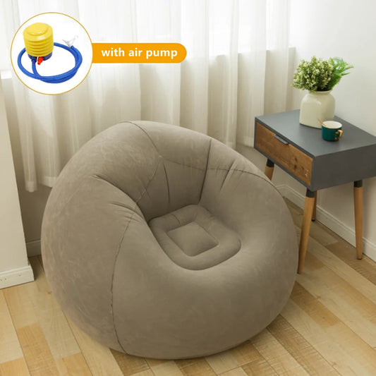 Grandi Divani Gonfiabili In PVC Azulblanco Per Soggiorno Campeggio Lettino Sedie Pouf Tatami