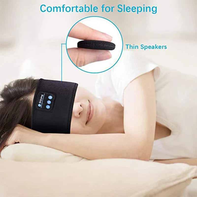 Auricolari Bluetooth Con Fascia Sport Per Dormire Maschera Per Occhi Cuffie Senza Fili Elastiche