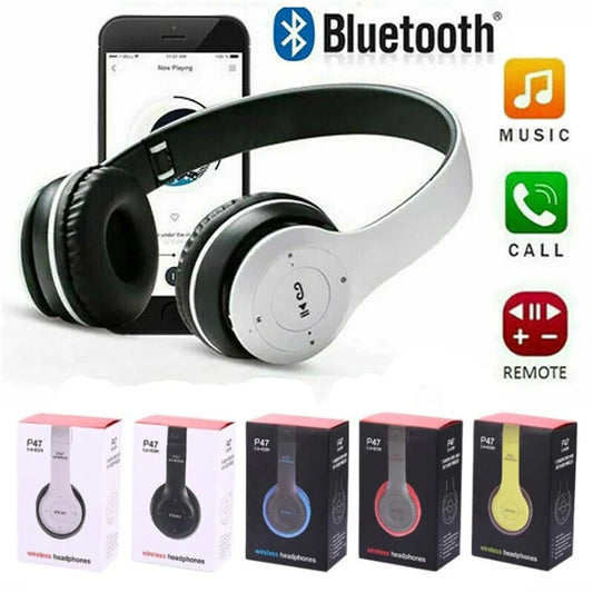 Cuffie Bluetooth 5.0 Pieghevoli Stereo Wireless Universali Per Sport E Gaming Con Controllo Volume E Cancellazione Attiva Del Rumore