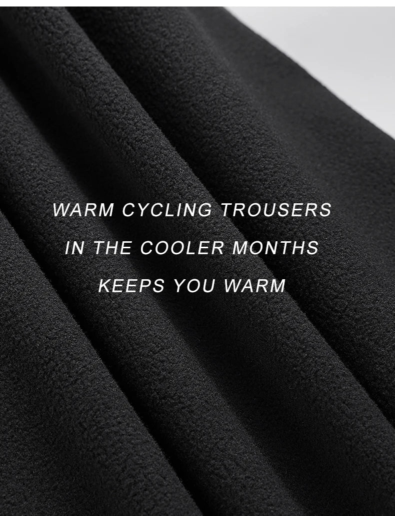 INBIKE Pantaloni Con Bretelle Per Bici Da Strada In Pile Per Uomo Termici Invernali Antivento MTB Ciclismo