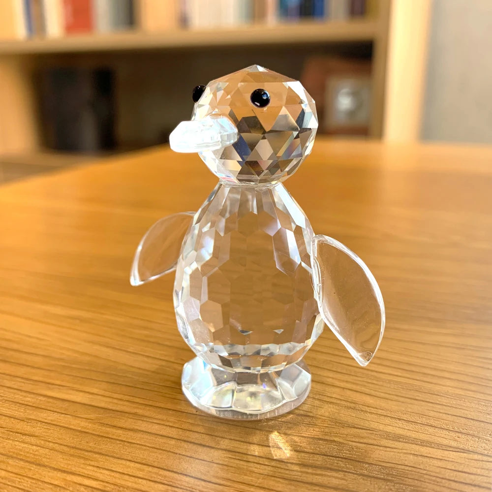30 Cristallo Trasparente Figurine Animali Carini Scultura in Vetro Decorazioni Ornamento Tavolo Regalo Natale Bambini