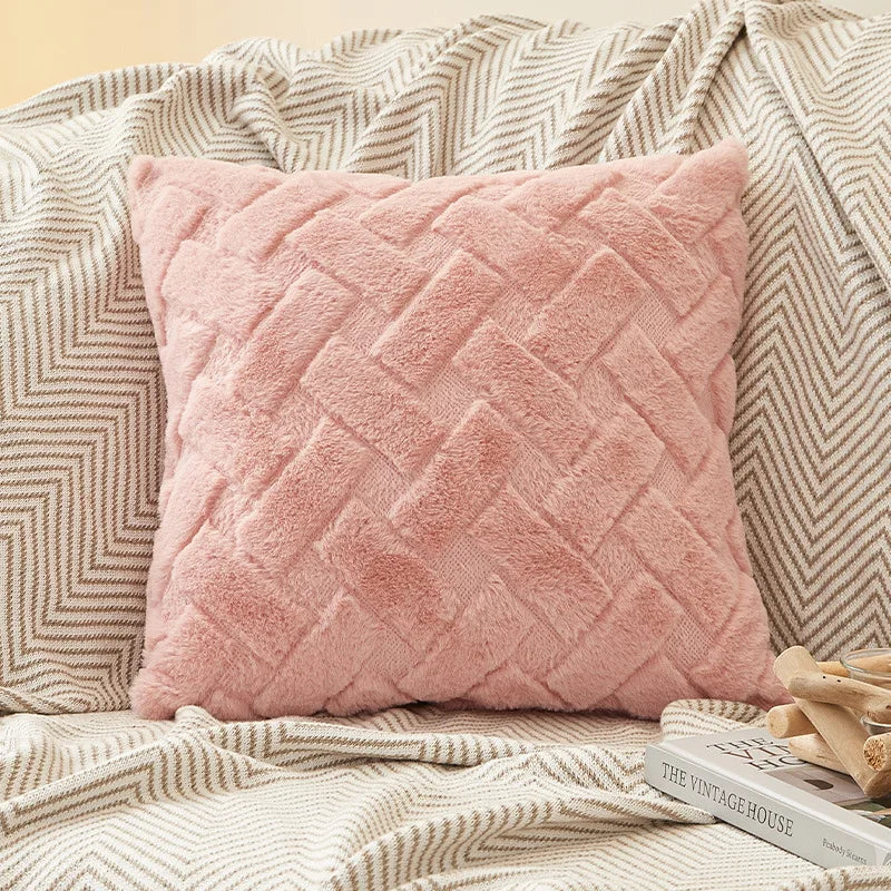 Fodera Per Cuscino In Peluche 45x45 E 30x50 Cm Per Divano Soggiorno Federa Quadrata In Cotone Decorazioni Per La Casa