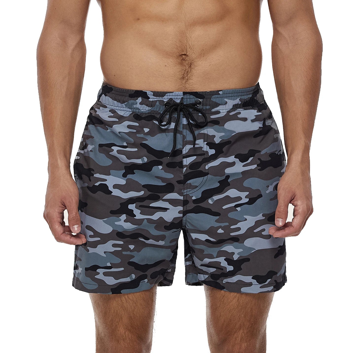 Datifer Pantaloncini Da Nuoto Uomo In Poliestere Con Fodera In Rete Stampa Vita Regolabile Tasche Per Palestra Piscina