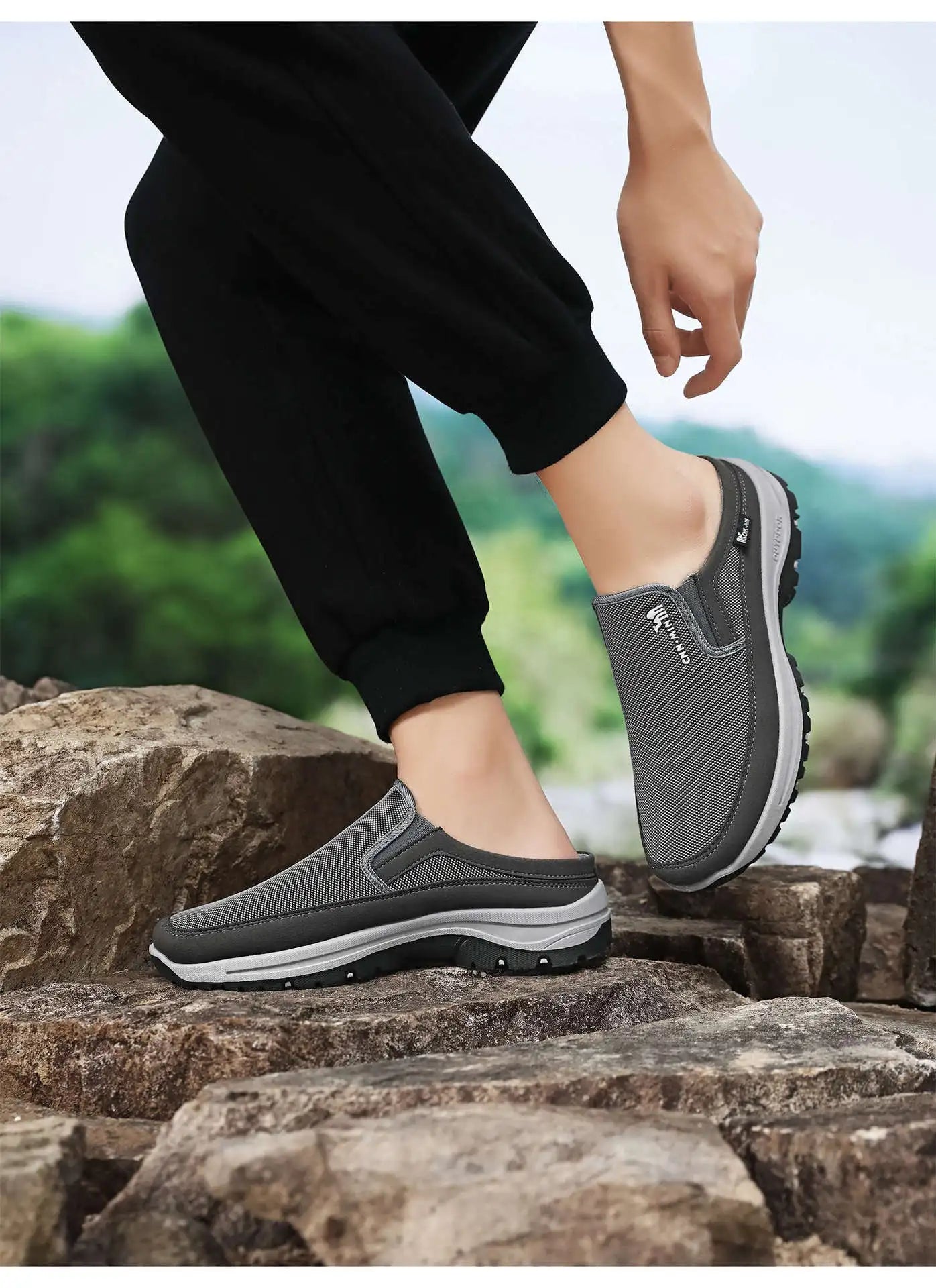 Scarpe Da Uomo Primavera 2026 Nuove Versatili Casual Mezzo Calzino Comode Traspiranti Anti Odore Taglie 39 47