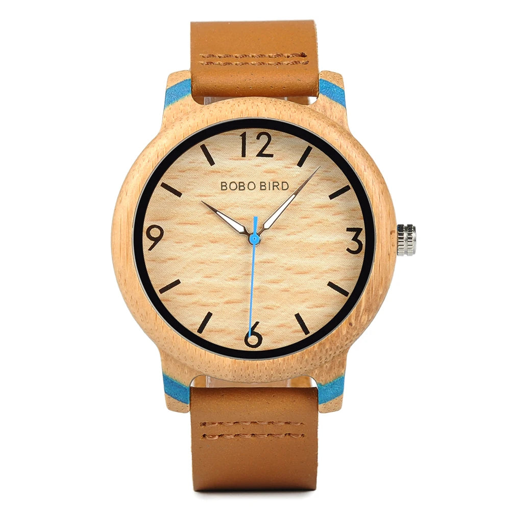 Orologio Da Polso In Legno Di Bambù Con Movimento Miyota E Logo Personalizzato OEM Design Brand Esclusivo