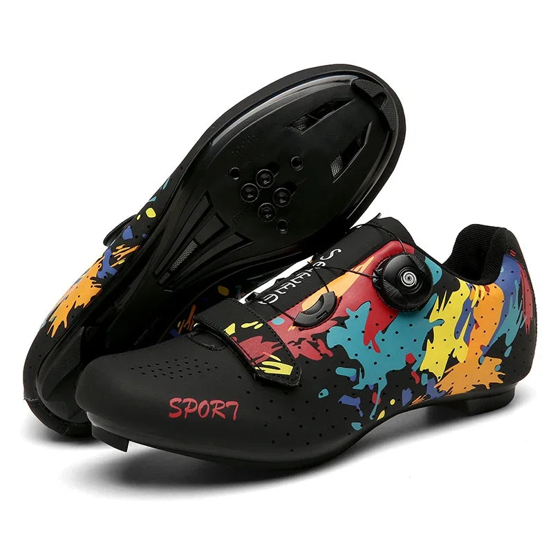 Scarpe Da Ciclismo MTB Da Uomo Traspiranti Antiscivolo Con Tacchetti Sportivi Professionali