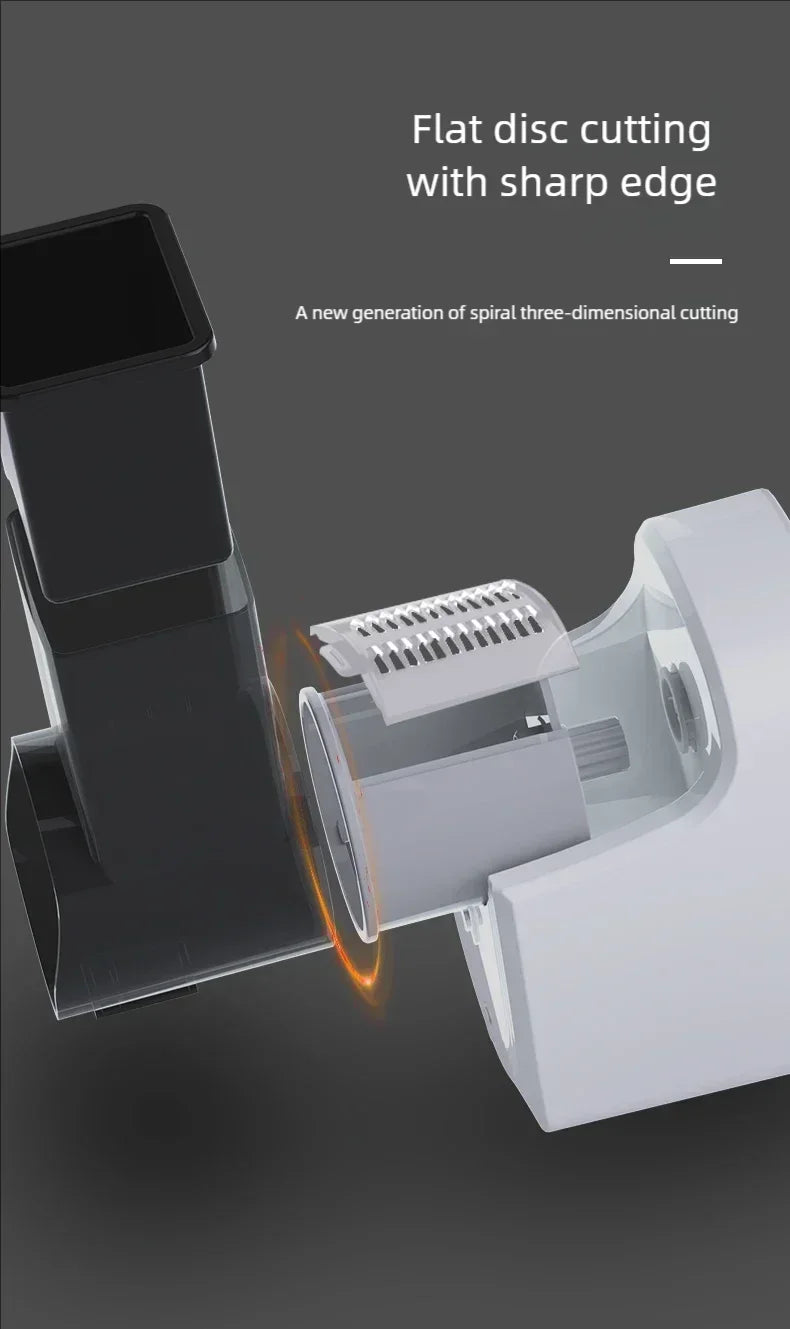 Affettatrice Di Verdure Multifunzione Per Cucina Domestica Elettrica Con Trituratore Automatico