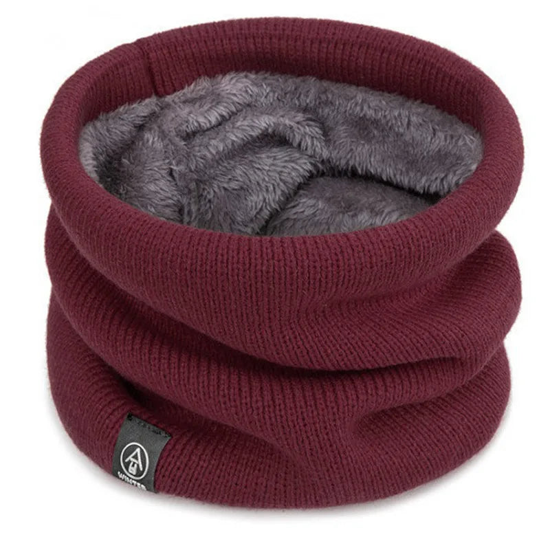 Scaldacollo Tubolare In Maglia Spessa Peluche Antivento Per Collo Inverno Ghetta Sport All Aperto Uomo Donna Sci Corsa