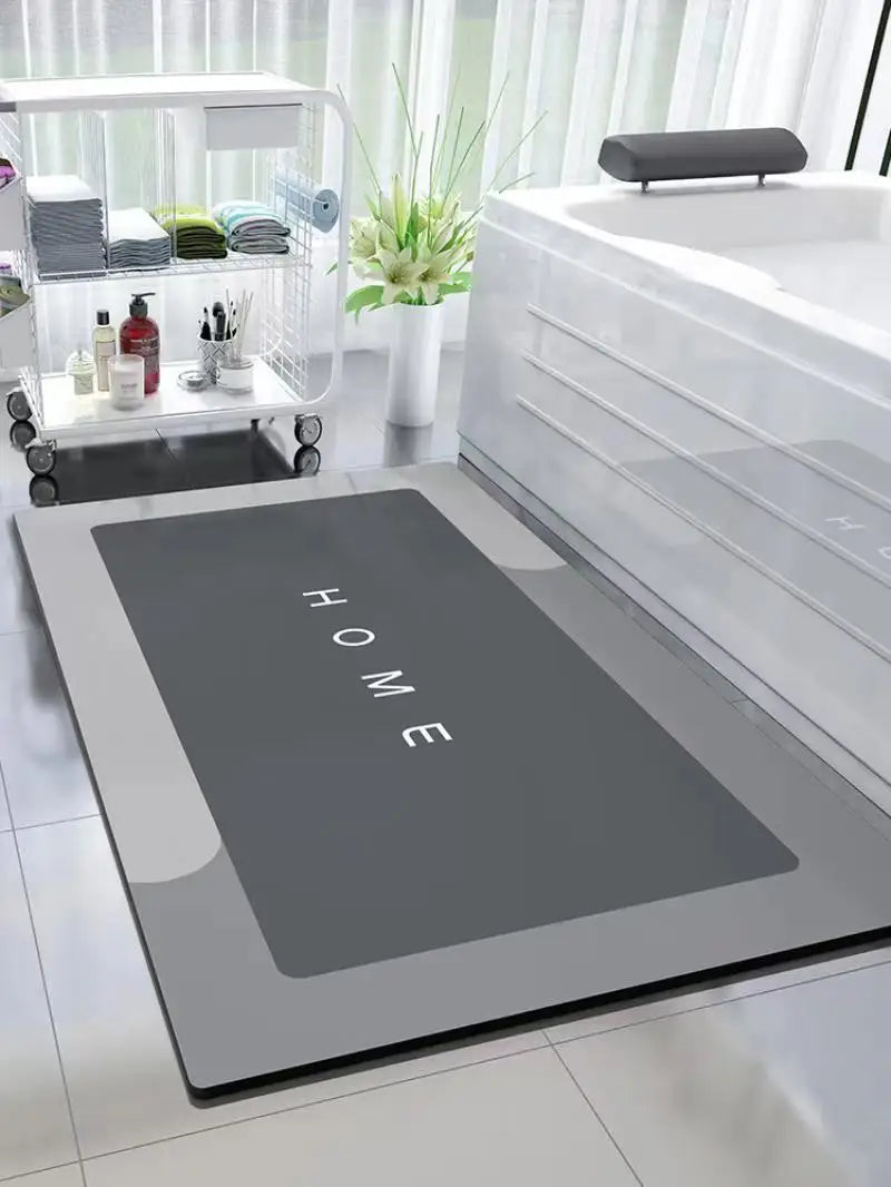 Tappetino Bagno Antiscivolo Assorbente In Fango Diatomea Ad Asciugatura Rapida Per WC E Piedi
