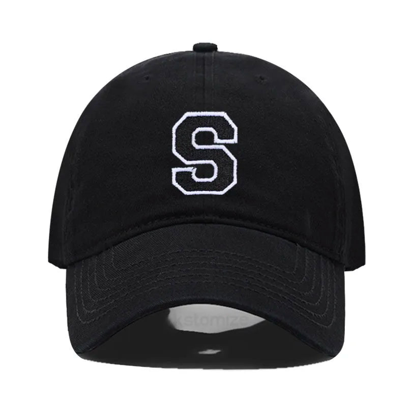 Berretto Da Baseball Unisex Ricamato Lettera AZ Cotone Morbido Alta Qualità Protezione Solare Snapback