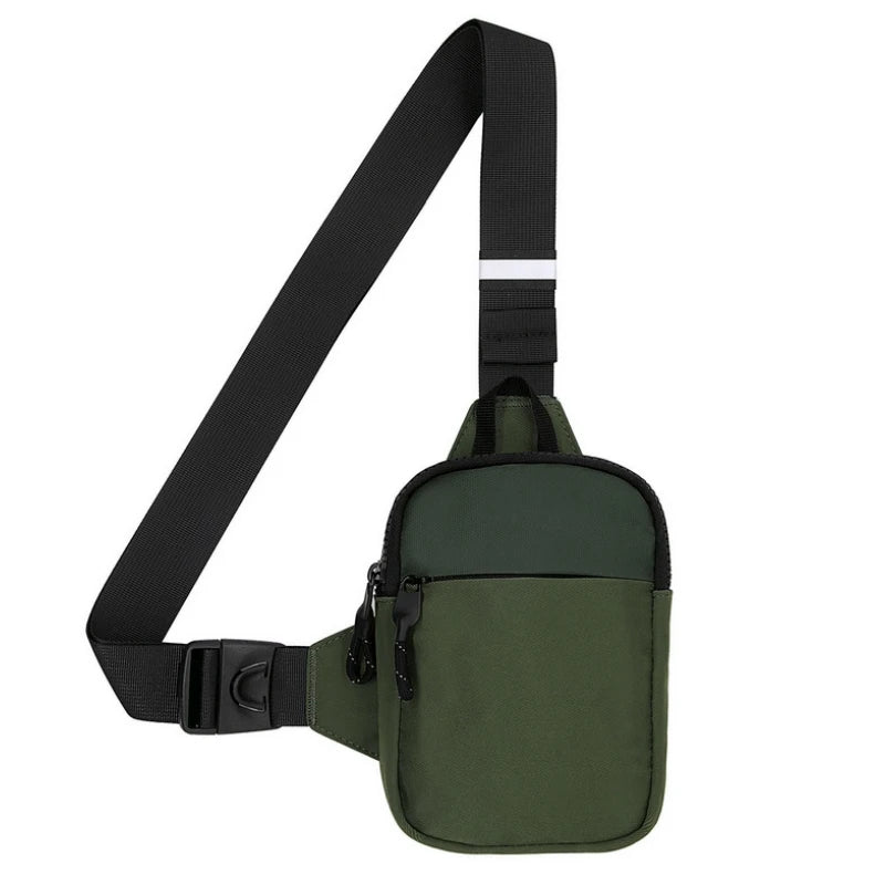 Nuova Borsa Da Petto Unisex Per Tempo Libero Fitness Sport Tracolla Di Grande Capacità