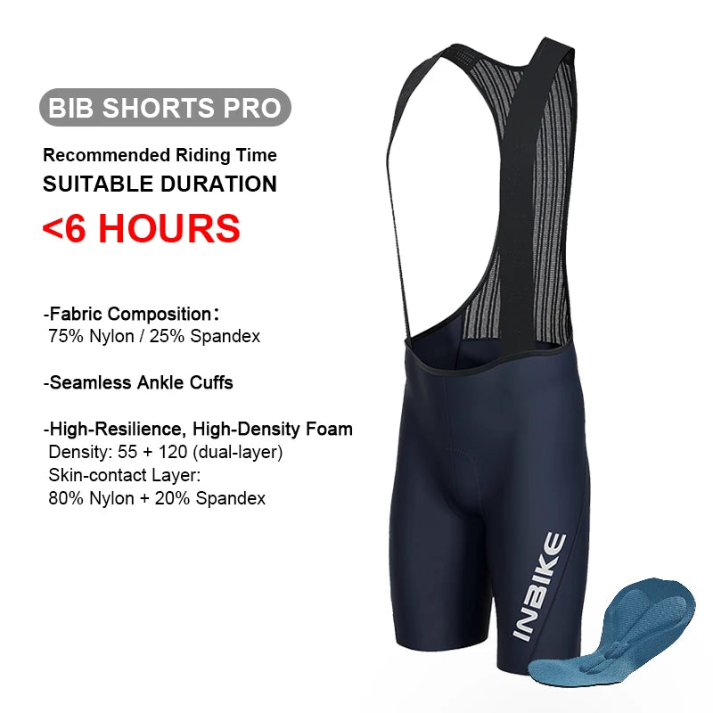 Pantaloncini Con Bretelle Da Ciclismo MTB Uomo Professionali Per Bici Da Montagna E Strada Abbigliamento Ciclismo