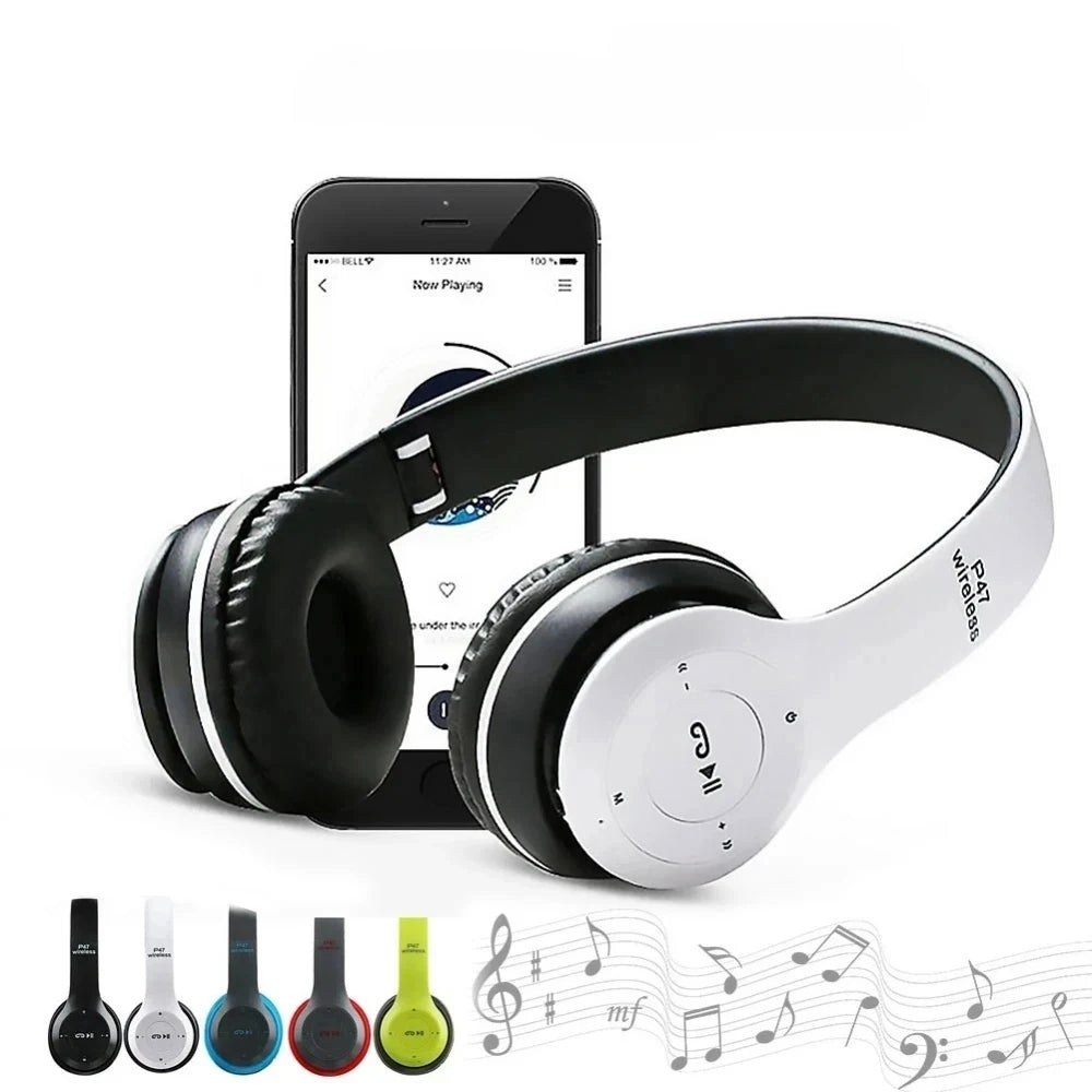 Cuffie Senza Fili Bluetooth 5.0 Con Bassi Stereo HiFi Pieghevoli Auricolari Per Giochi Musica Smartphone Ragazze Bambini