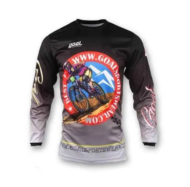 Maglia Da Ciclismo Uomo A Maniche Lunghe Per MTB Fuoristrada Enduro Downhill Abbigliamento Sportivo Per Corse Su Strada