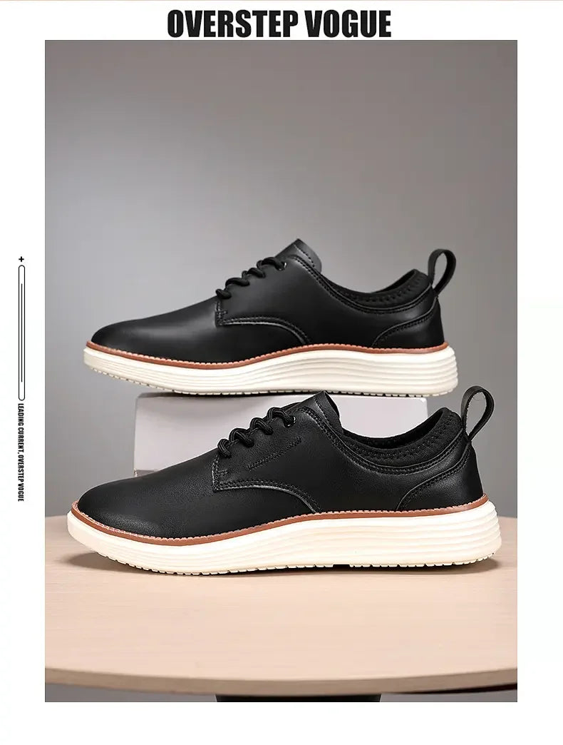 Scarpe Uomo Sportive Casual Alla Moda In Pelle Traspiranti e Comode Marrone Scarpe da Golf e Formali