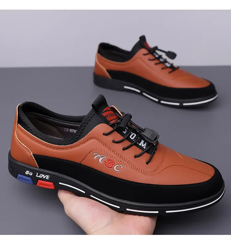 Scarpe Da Uomo Extra Large In Pelle Con Fondo Morbido Primavera Autunno Nuovo Stile 46 47 48 Suola In Gomma Impermeabile