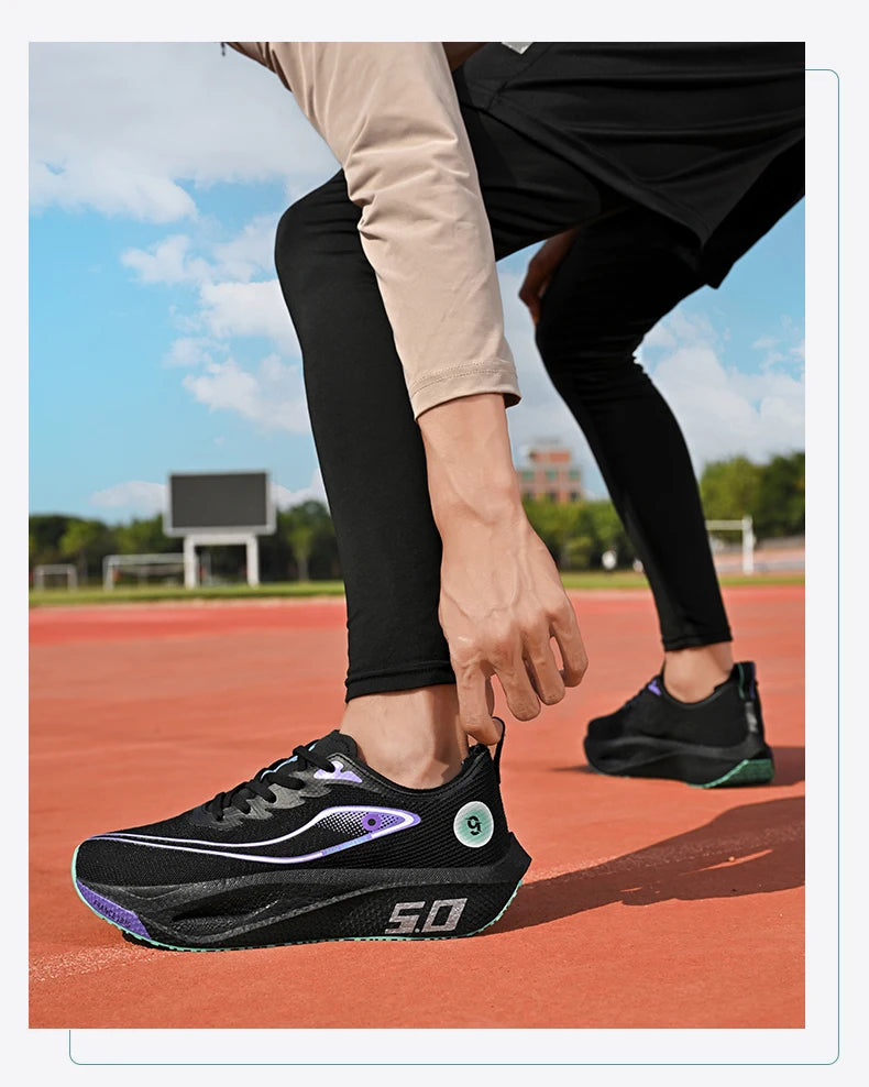 Scarpe Da Corsa Sportive Unisex Traspiranti Comfort Outdoor Nero Taglia 10 Per Uomo E Donna
