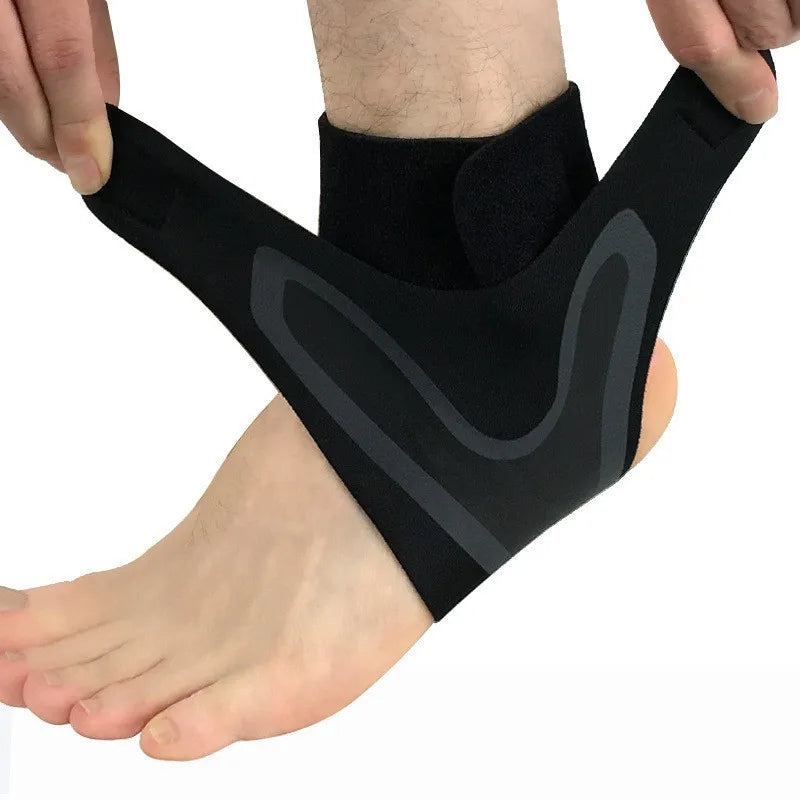 1 pezzo di supporto per caviglia, manica di compressione, traspirante, fasciatura per il piede da corsa, calcio, ciclismo, avvolgimento protettivo, calzini sportivi