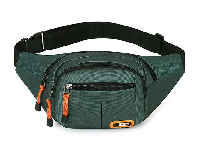 Marsupio Impermeabile Oxford Unisex Grande Capacità Cintura Porta Oggetti Multifunzionale Resistente All Usura