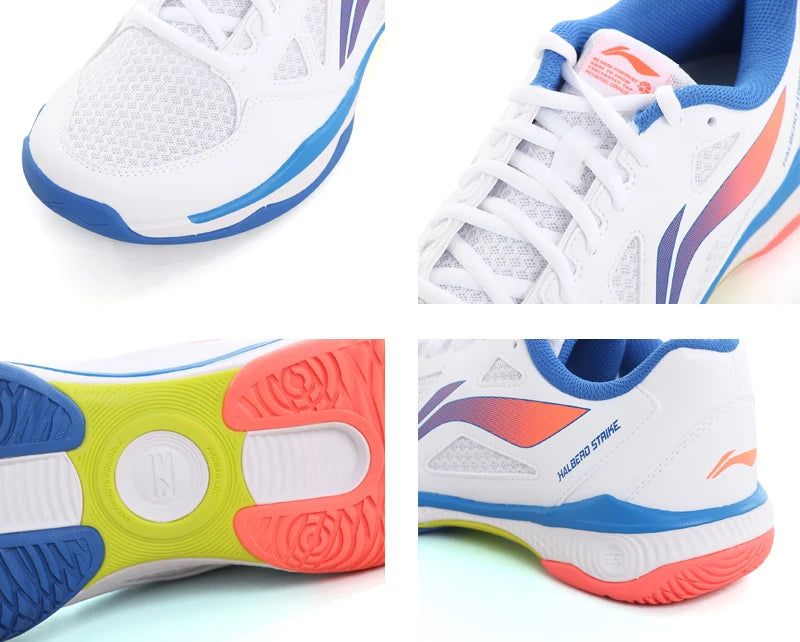 Li Ning Halberd Strike Scarpe Da Badminton Traspiranti Unisex AYTV021 Scarpe Da Allenamento Comfort Uomo Donna