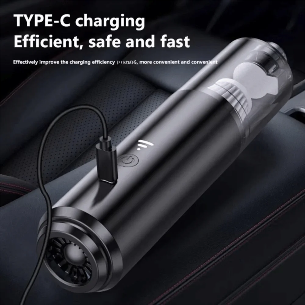 Aspirapolvere Senza Fili Per Auto Con Mini Soffiatore Elettrico Portatile A Basso Rumore Set Ricaricabile USB C