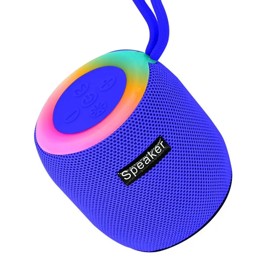 Altoparlante Bluetooth Portatile Con Luce RGB Mini Subwoofer Suono Stereo Senza Fili Per Campeggio Auto Casa