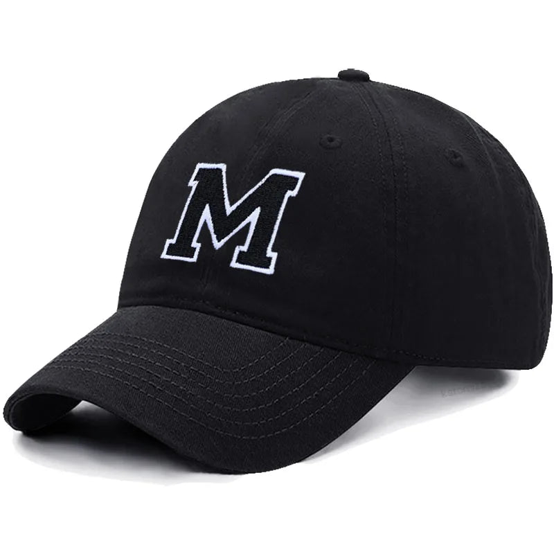 Berretto Da Baseball Unisex Ricamato Lettera AZ Cotone Morbido Alta Qualità Protezione Solare Snapback