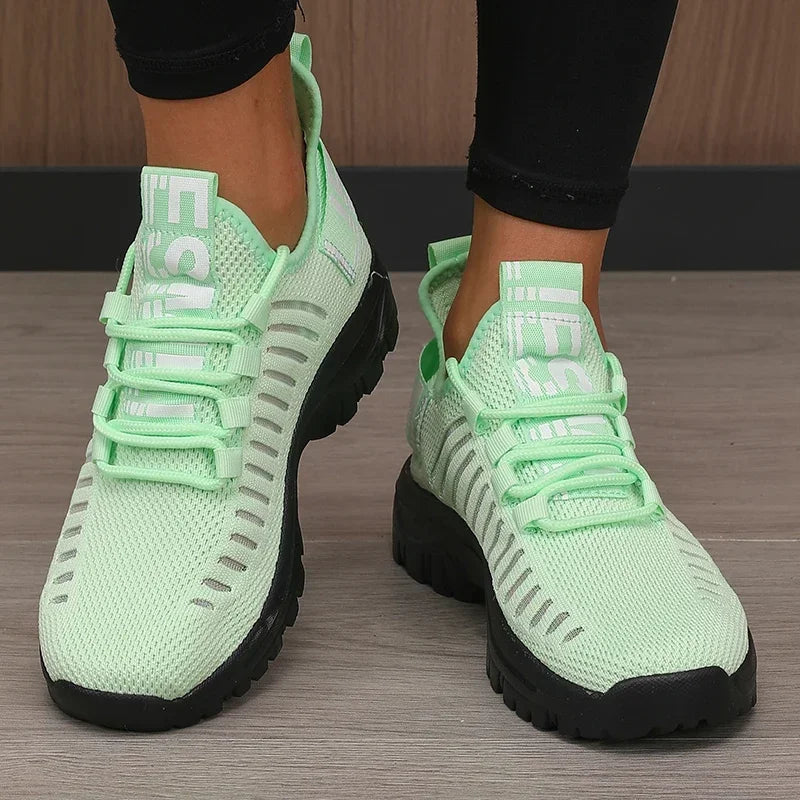 Scarpe Da Corsa In Mesh Traspiranti 2025 Per Donne Leggere Con Suola Imbottita Per Allenamento All Aperto E Palestra