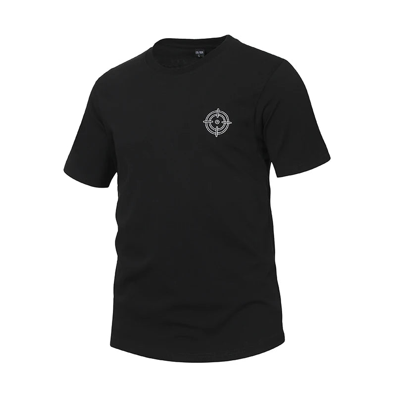 T Shirt Da Uomo Maniche Corte Con Ricamo 3D Estiva Traspirante Cotone Puro Di Alta Qualità