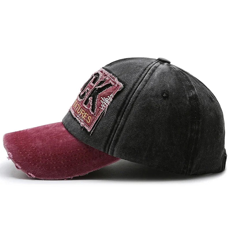 Berretto Da Baseball Retrò In Stile Coreano Unisex Con Foro Lavato Per Tempo Libero Primavera Autunno