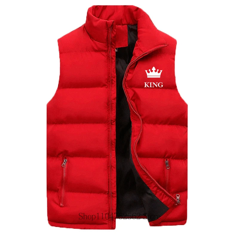 Gilet Senza Maniche Da Uomo Casual Classico Con Colletto Mandarino Mantiene Caldo Con Cerniera Per Abbigliamento Sportivo