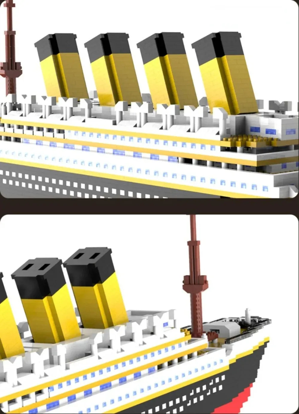 Oltre 4000 Pezzi Titanic Modello Nave Da Crociera Blocchi Costruzione MOC Barche Giocattoli Da Costruzione Regalo