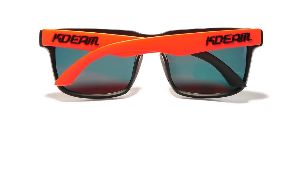 Kdeam Occhiali da Sole Polarizzati Unisex per Uomo e Donna Lenti Rosse a Specchio per Coppia Moda Esterno
