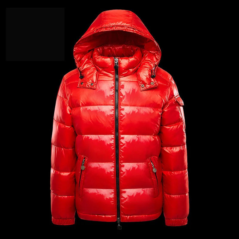 Giacca Invernale Da Uomo Streetwear Con Cappuccio E Collo Alto Imbottito Antifreddo Capospalla