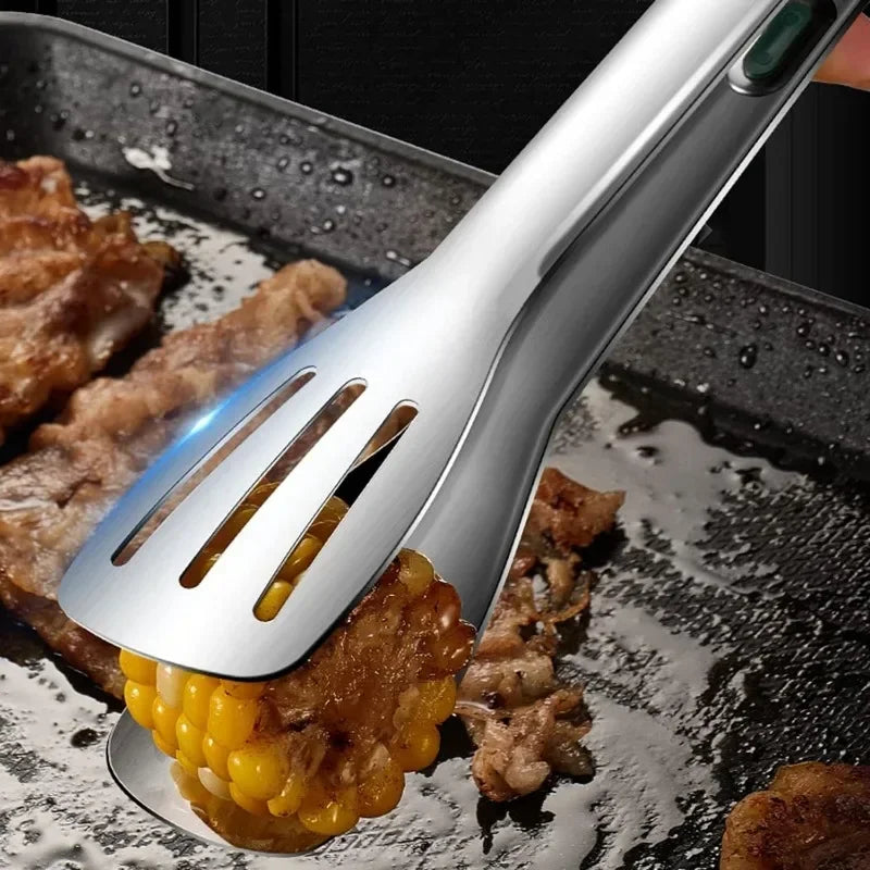 Pinze Per Alimenti In Acciaio Inossidabile Per Cucina Barbecue E Buffet Resistente Al Calore Per Bistecche Carne Pane